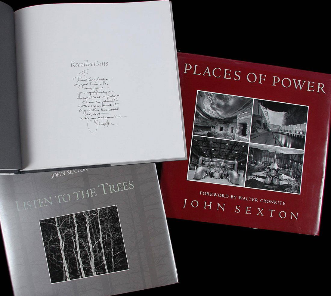 3 photography books by John Sexton, two inscribed: Heading: Author: Sexton, John Title: Lot of three photography books by John Sexton, two inscribed Place Published: Various places Publisher: Date Published: Various dates Description: