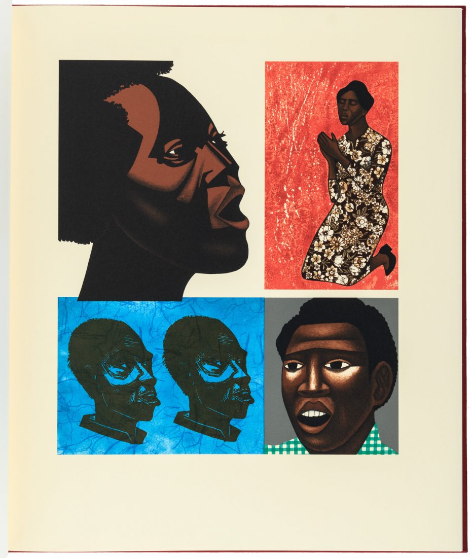 Margaret Walker & Elizabeth Catlett For My People LEC: Heading: Author: Walker, Margaret Title: For My People Place Published: New York Publisher:Limited Editions Club Date Published: 1992 Description: Unpaginated. Six color li