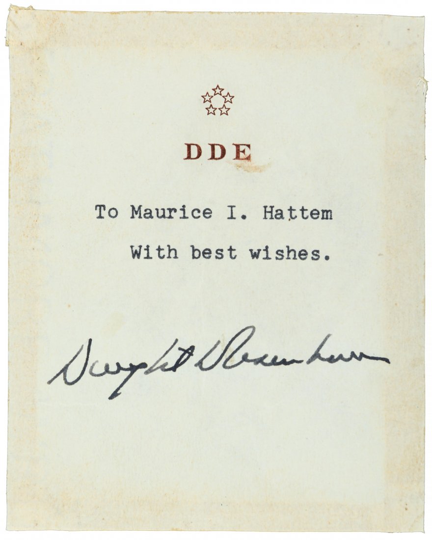 President Eisenhower autograph (1 of 1)