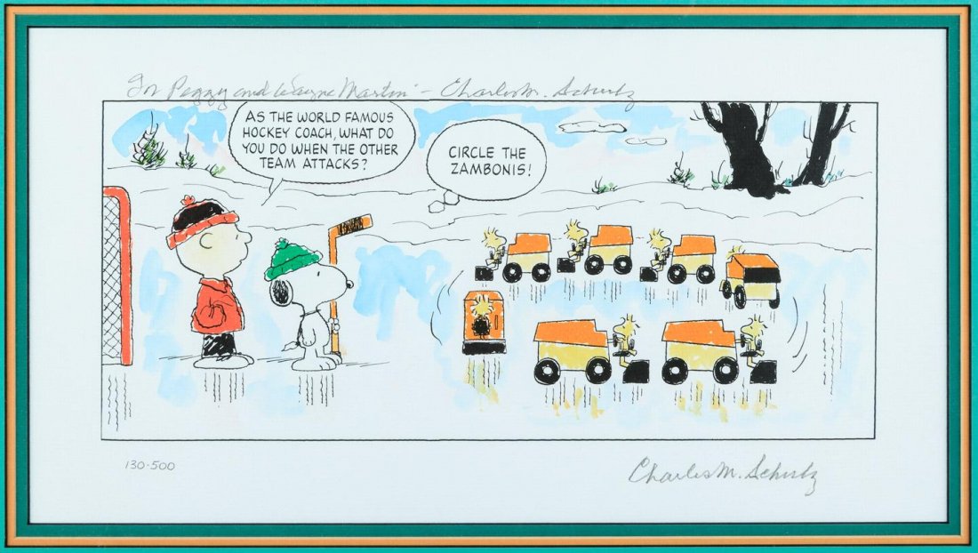 Charles M. Schulz print Circle the Zambonis (1 of 2)