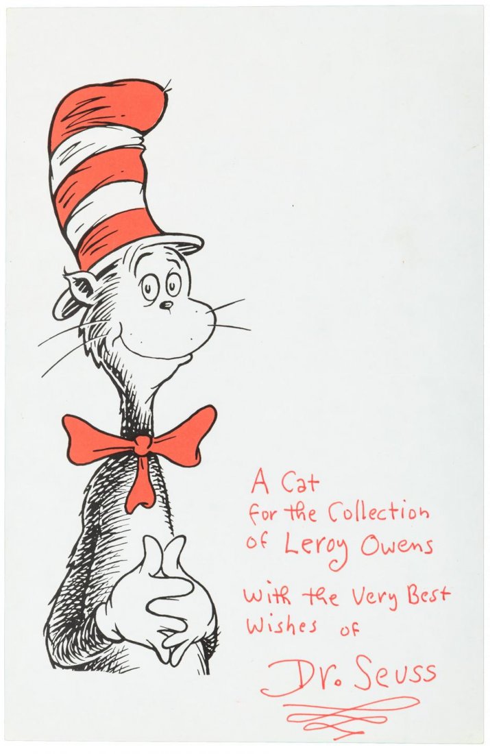 Dr. Seuss Autograph Note, signed (1 of 1)