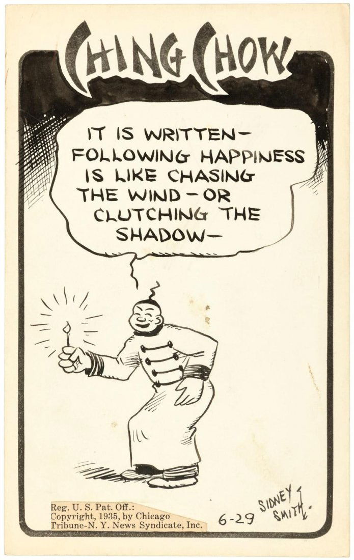 Original cartoon art for Ching Chow by Sidney Smith (1 of 1)