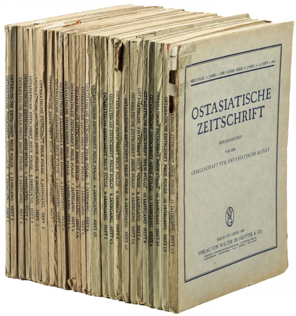 Twenty-seven issues of Ostasiatische Zeitschrift (1 of 2)