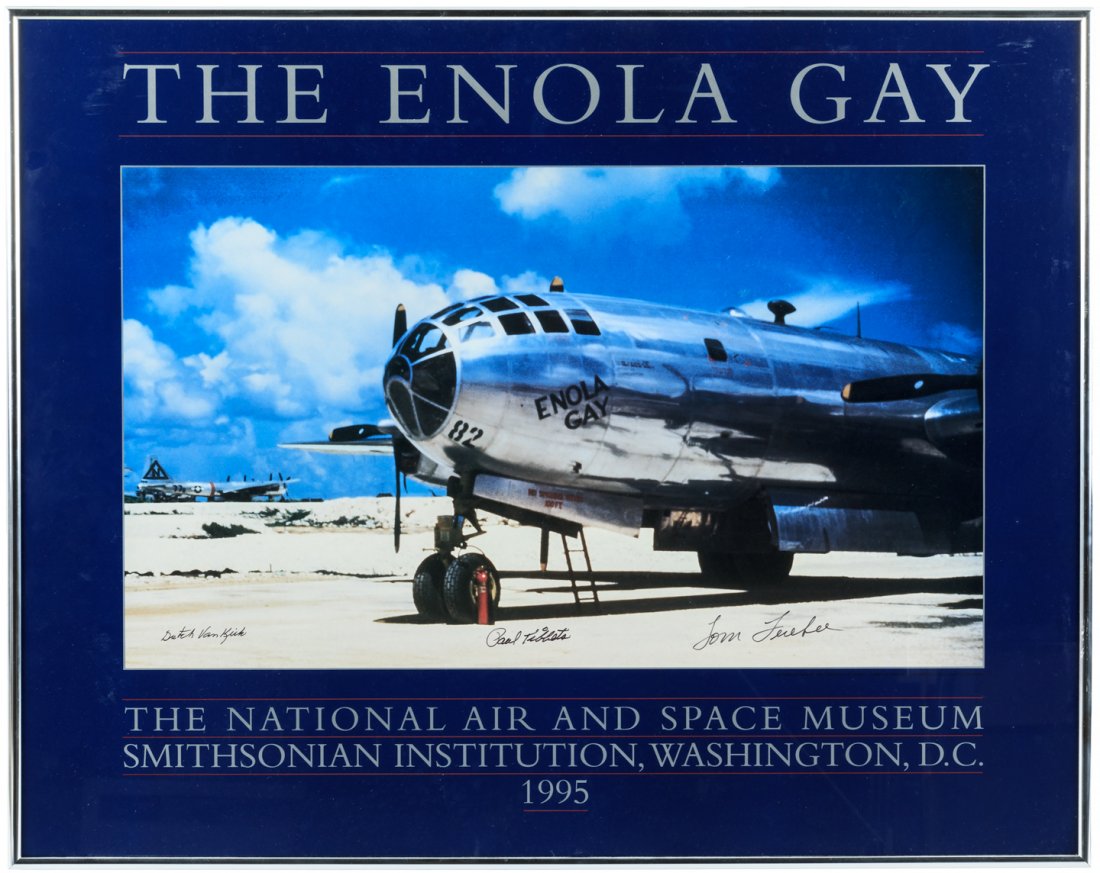 Signed Enola Gay Poster Smithsonian Air & Space Museum (1 of 1)