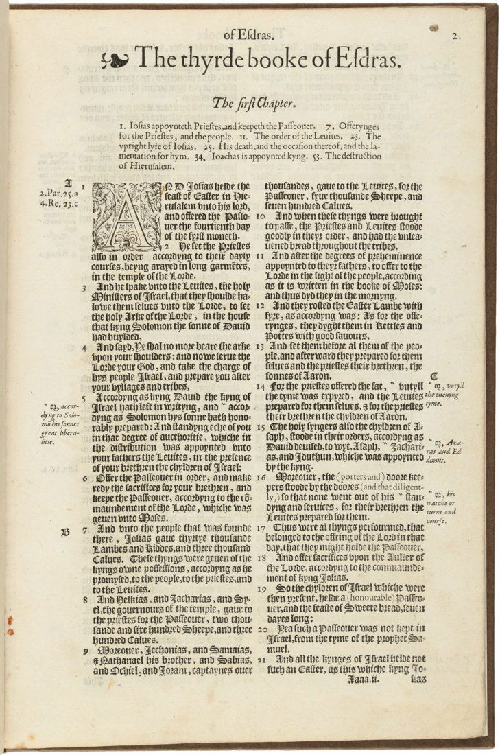 Bishops' Bible Esdras 1574 (1 of 1)