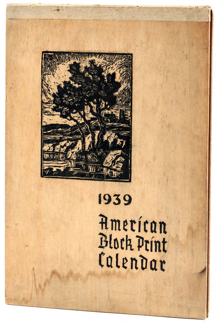 1939 Woodblock Calendar, with art by Rockwell Kent et (1 of 2)