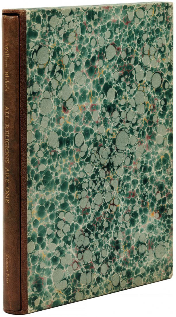 William Blake All Religions are One deluxe edition.: Heading: Author: Blake, William Title: All Religions Are One Place Published: London Publisher:Trianon Press Date Published: 1970 Description: 10 color facsimile plates and