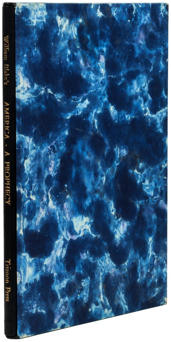 William Blake America a Prophecy 1 of 480 copies: Heading: Author: Blake, William Title: America - a Prophecy Place Published: London Publisher:Trianon Press Date Published: 1963 Description: 18 color facsimile plates and