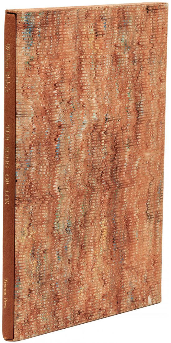 William Blake The Song of Los 1/400: Heading: Author: Blake, William Title: The Song of Los Place Published: London Publisher:Trianon Press Date Published: 1975 Description: 8 facsimile color plates and commen