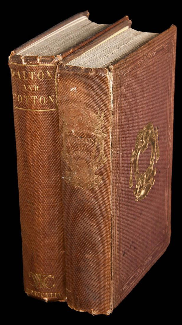 Walton's Complete Angler 1844 2 variant bindings (1 of 1)