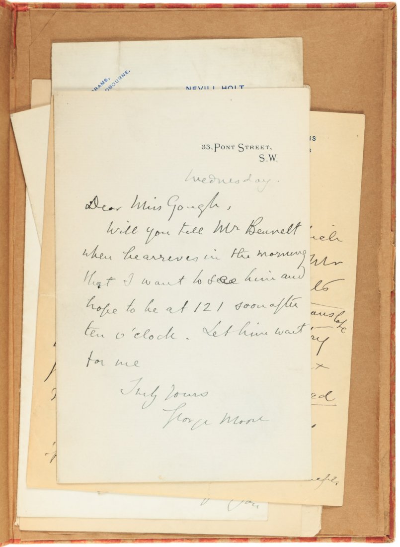 Eight letters by George Moore (1 of 1)