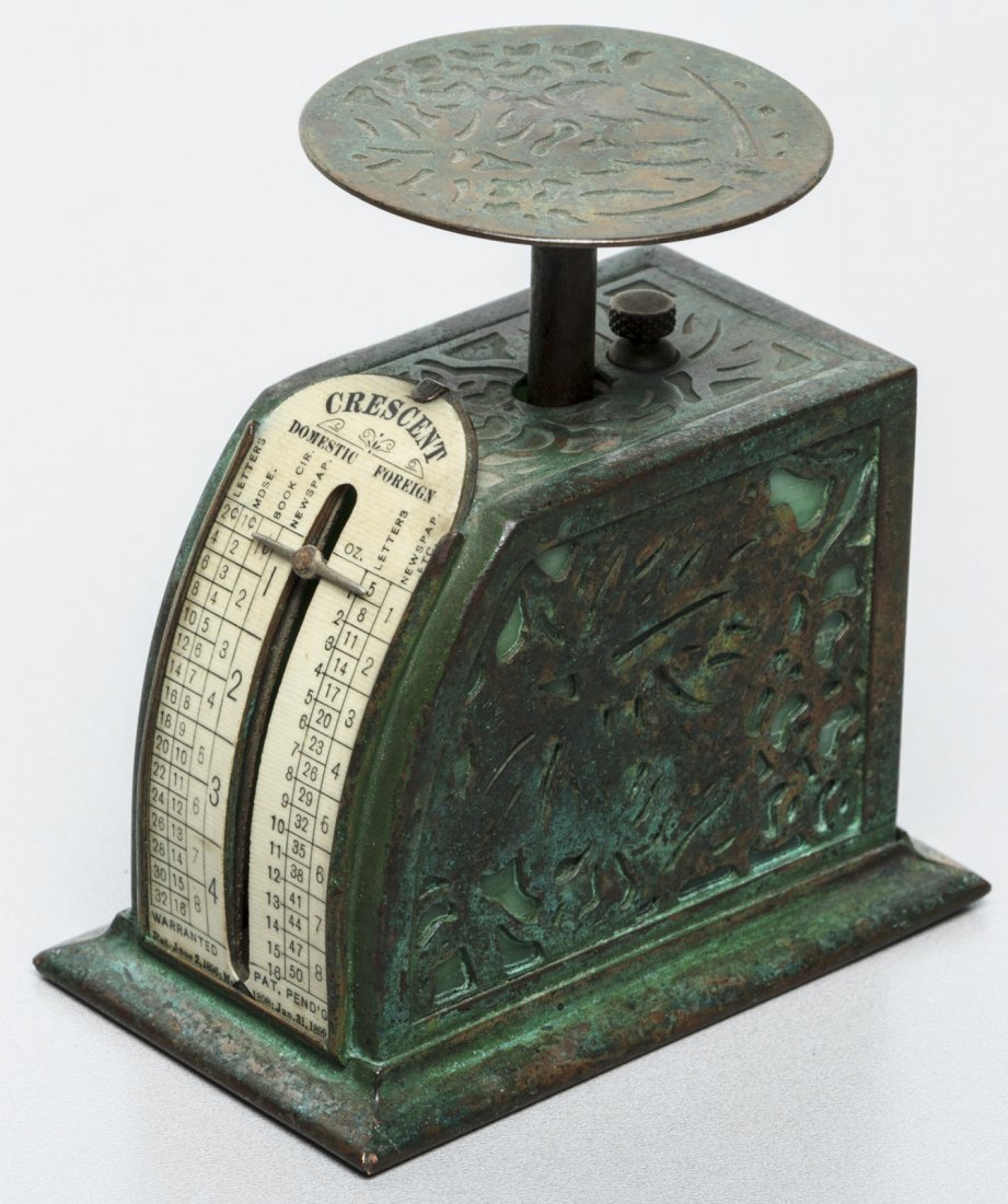 Tiffany postal meter/scale with pine needle design (1 of 1)