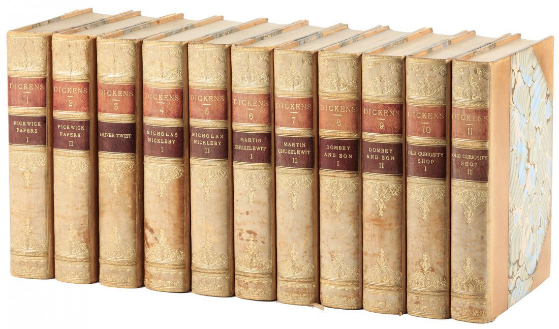 Gadshill Edition of Charles Dickens' Works finely bound (1 of 3)