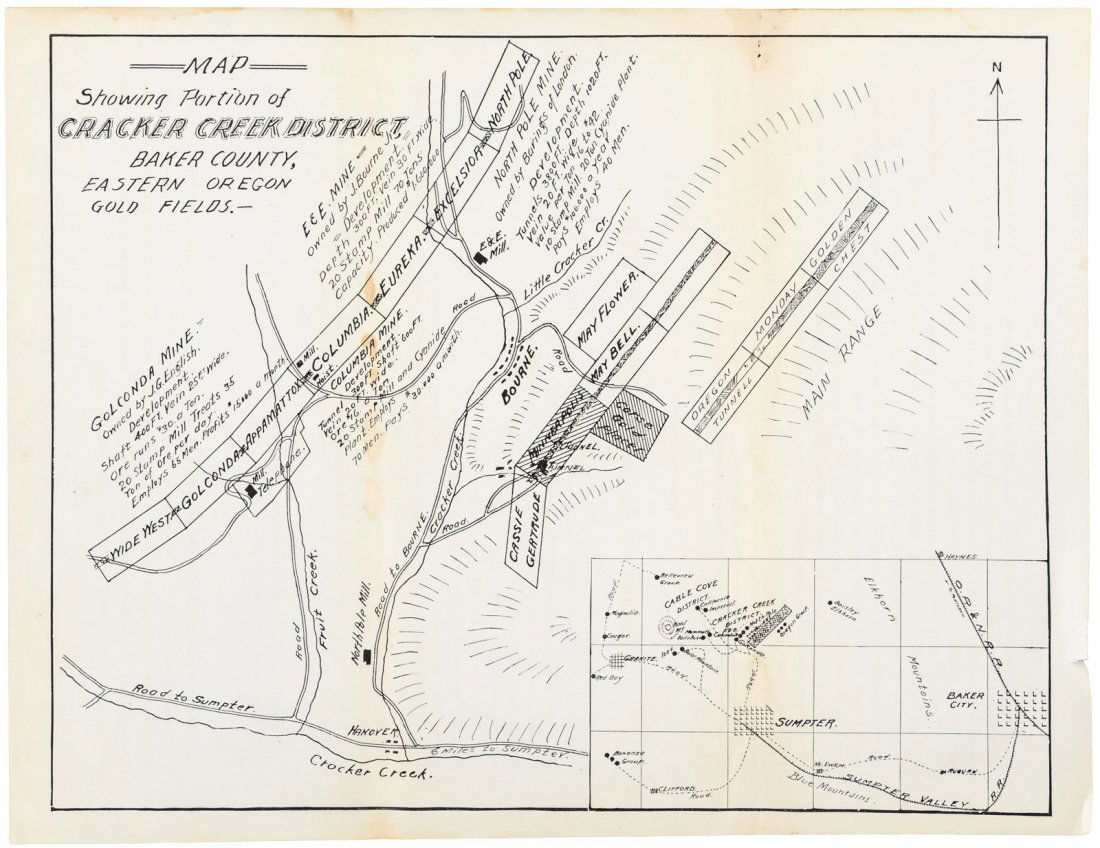 Gold mines in eastern Oregon (1 of 1)
