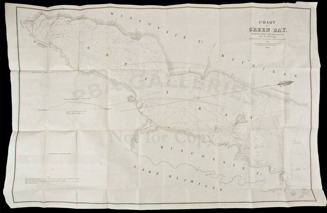 Chart of Green Bay Wisconsin 1846 (1 of 1)