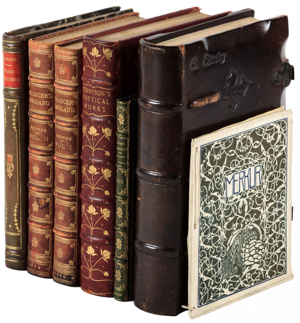 Group of leather-bound books (1 of 1)