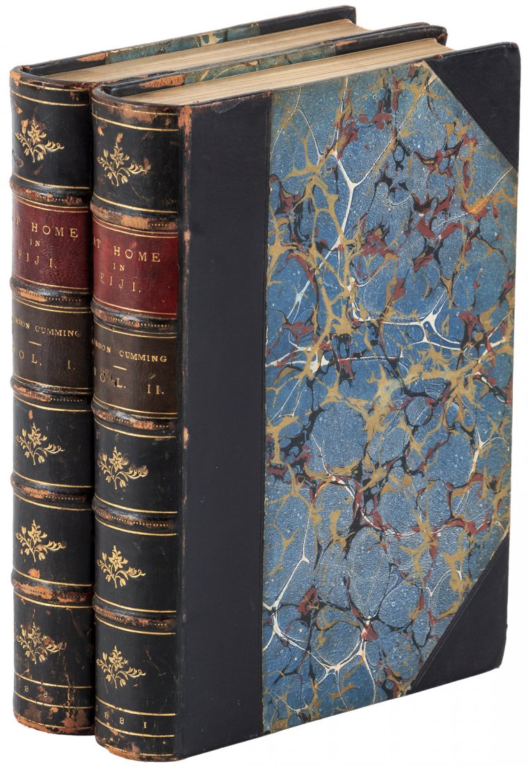 At Home in Fiji First Edition: Heading: Author: Cumming, C. F. Gordon Title: At Home in Fiji Place Published: Edinburgh Publisher:William Blackwood & Sons Date Published: 1881 Description: 2 volumes, vii