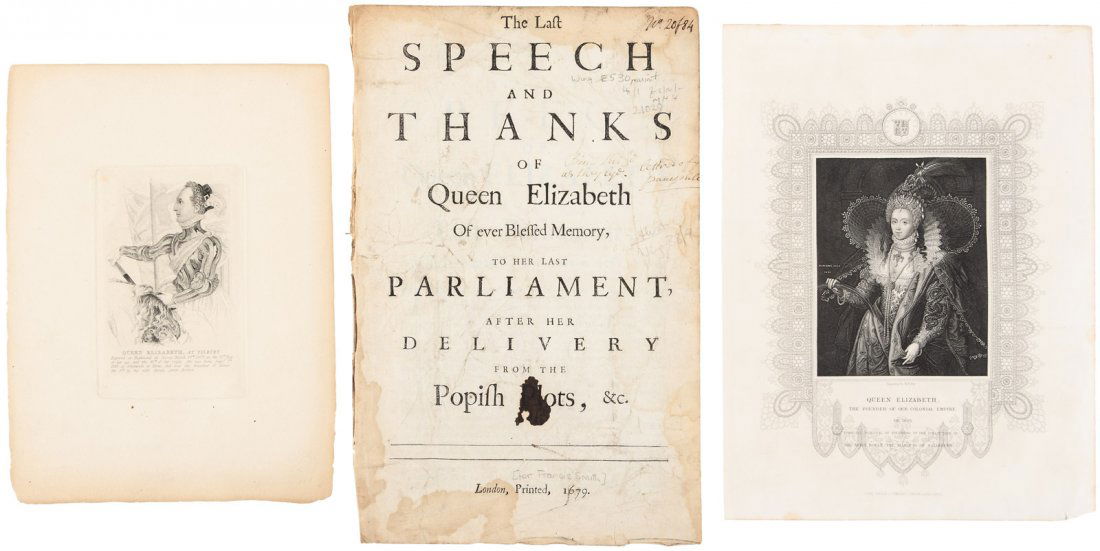The Last Speech of Queen Elizabeth to her Parliament (1 of 1)