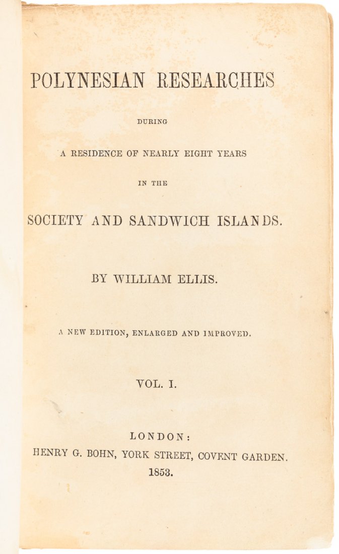 Ellis' Polynesian Researches (1 of 2)