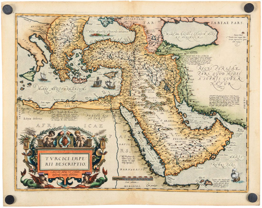 Ortelius map of Middle East 1584 (1 of 1)