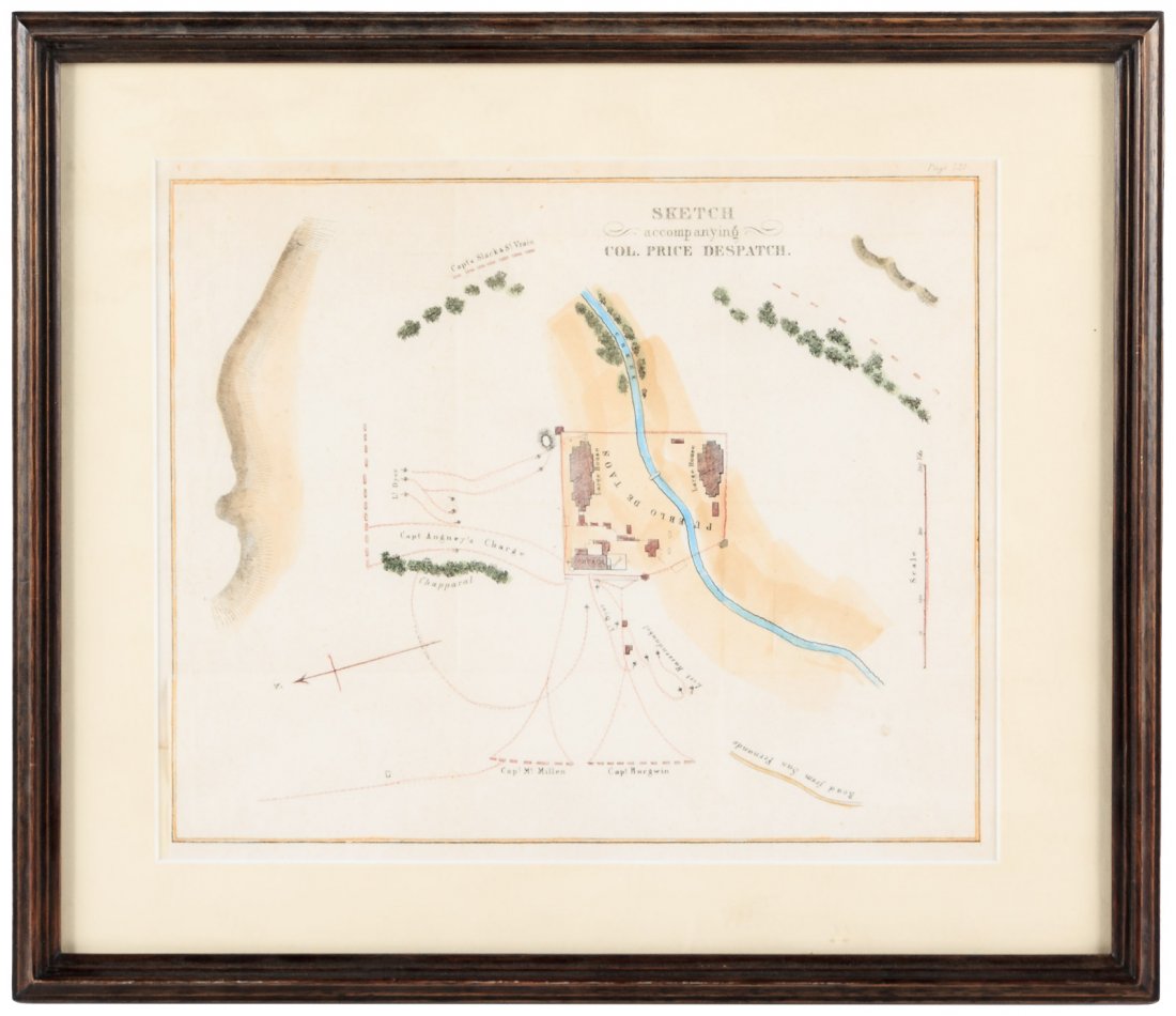 Taos New Mexico battle plan 1848 (1 of 1)