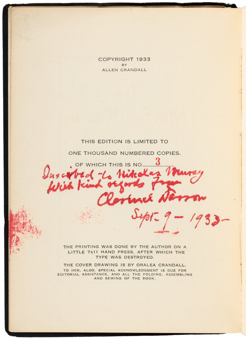 Rare Biography of Clarence Darrow (1 of 3)