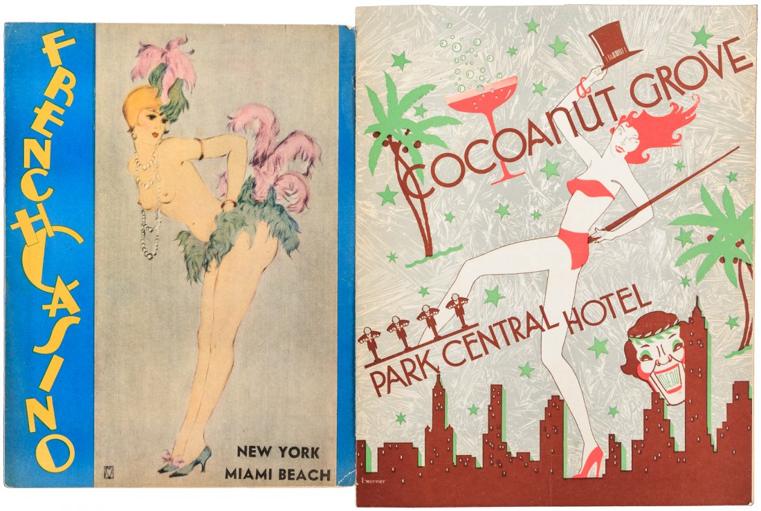 2 Art Deco New York restaurant-theater menus: Heading: (Art Deco Menus, New York) Author: Title: 2 Jazz Age New York restaurant-theater menus Place Published: New York Publisher: Date Published: 1937-1943 Description: