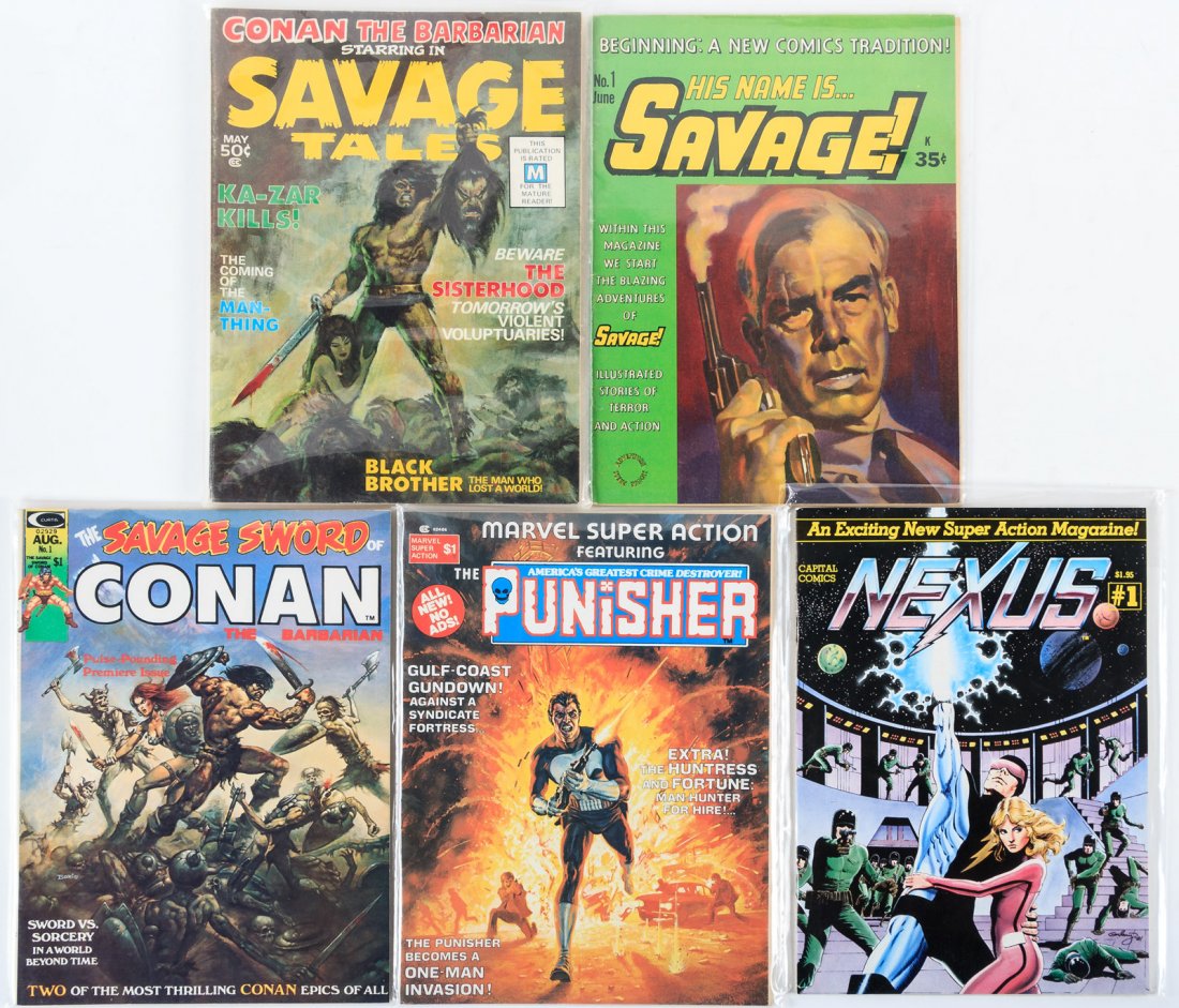 Five Comic Magazine First Issues (1 of 1)