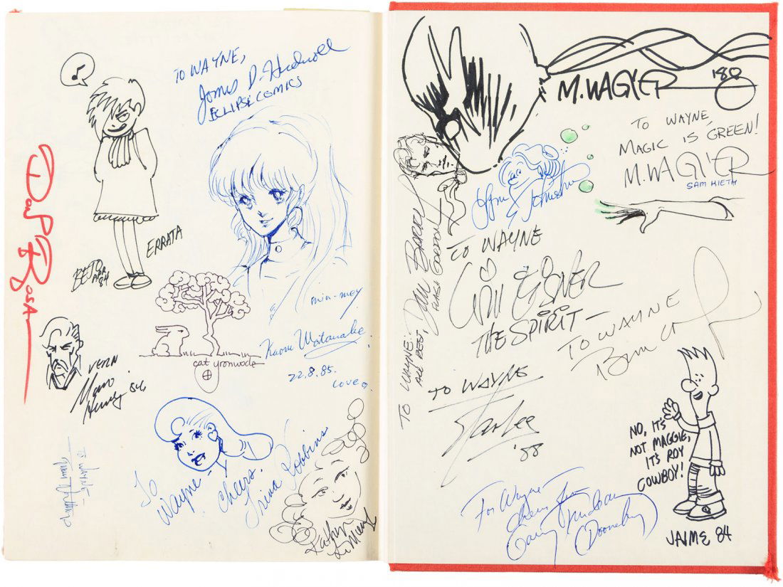 Over 100 Signatures From the Comic Book Industry (1 of 10)