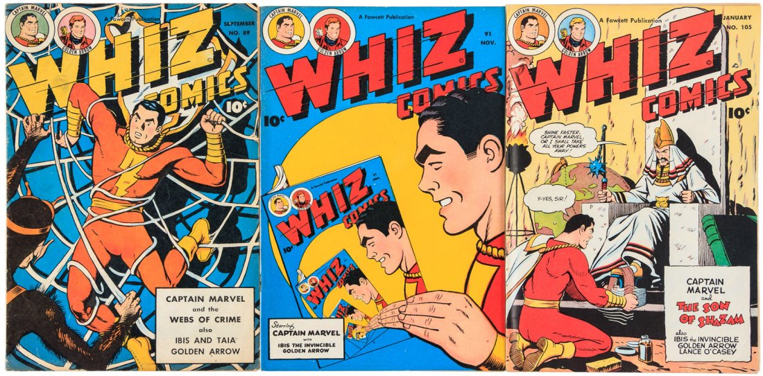 Three Issues of Whiz Comics from the Golden Age (1 of 1)