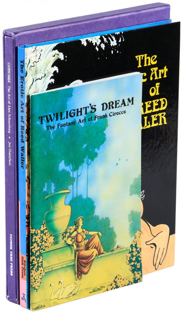 Signed Fantasy Art: Heading: (Fantasy Art) Author: Title: Three Volumes of Fantasy Art - Signed Place Published: Various places Publisher: Date Published: Various dates Description: Includes:<