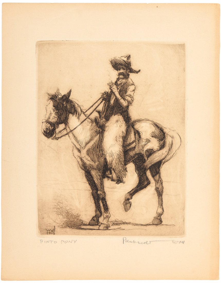 Bernhardt Wall etching Pinto Pony (1 of 1)