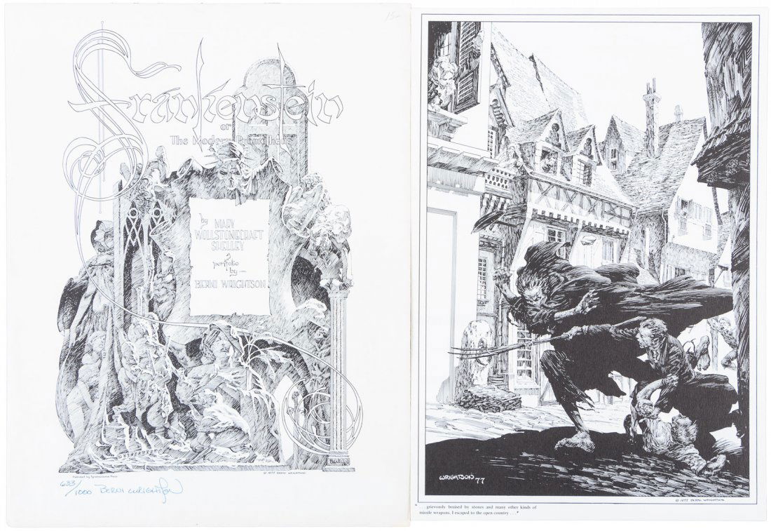 Signed Frankenstein Art Portfolio (1 of 1)