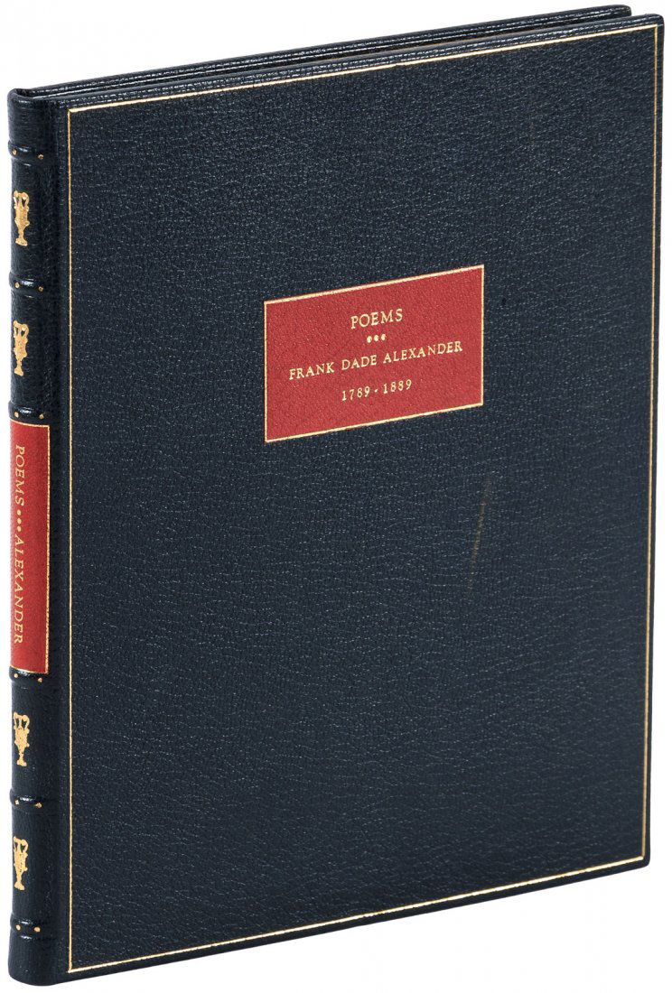 Manuscript volume of poetry finely bound (1 of 1)