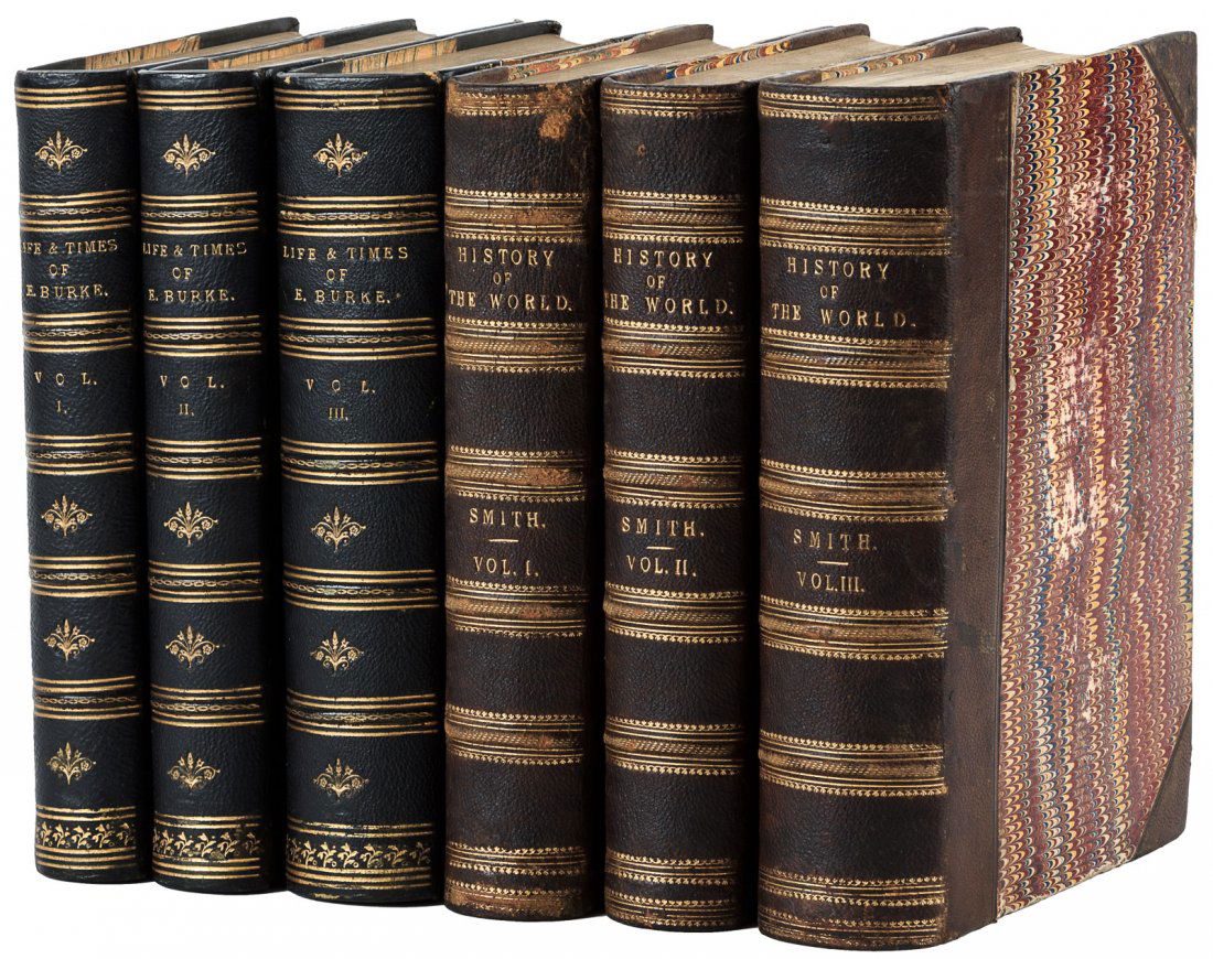 Two 19th century leatherbound sets (1 of 1)