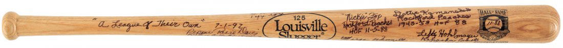 Baseball Bat Signed by the All-American Girls (1 of 2)