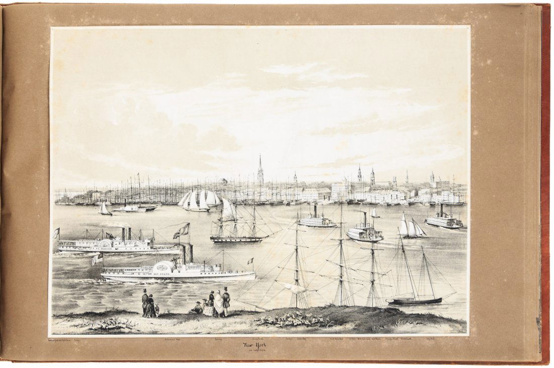 Lithographs of tour of U.S., Cuba & Mexico 1850 (1 of 9)