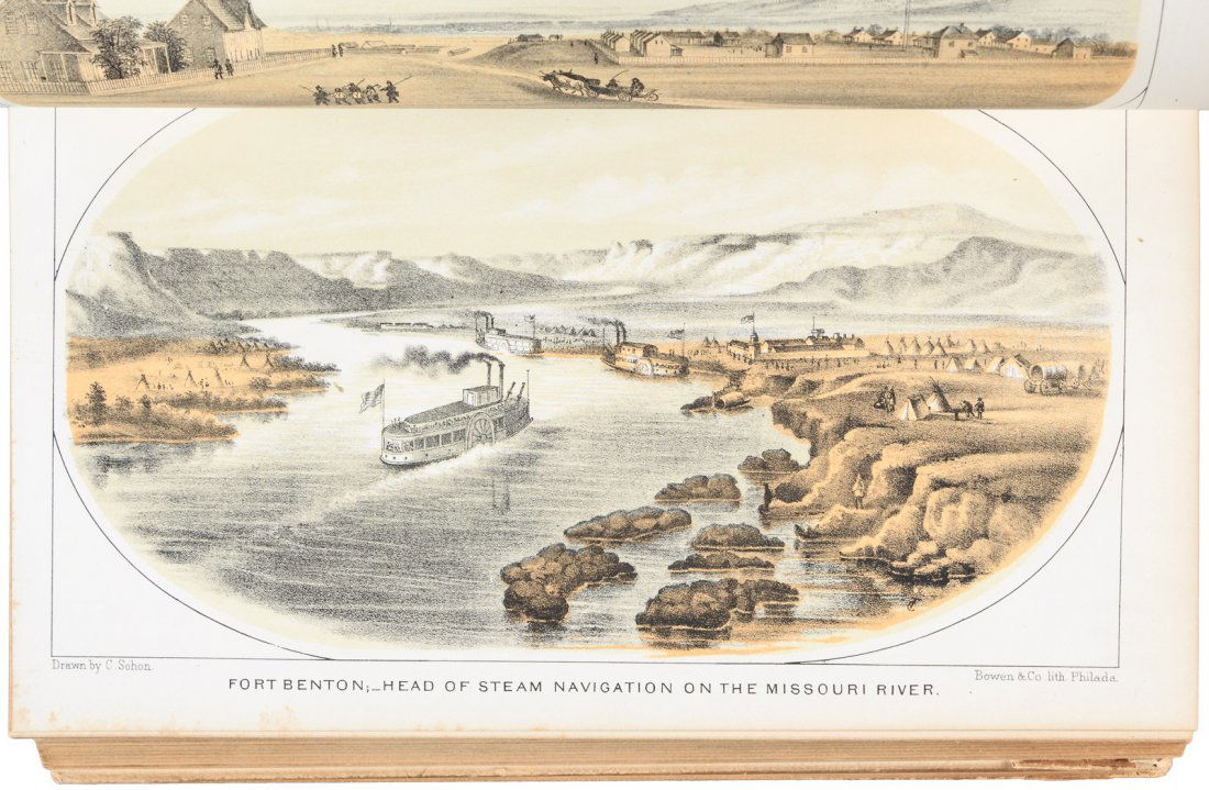 Mullan's Military Road with lithos & maps 1863