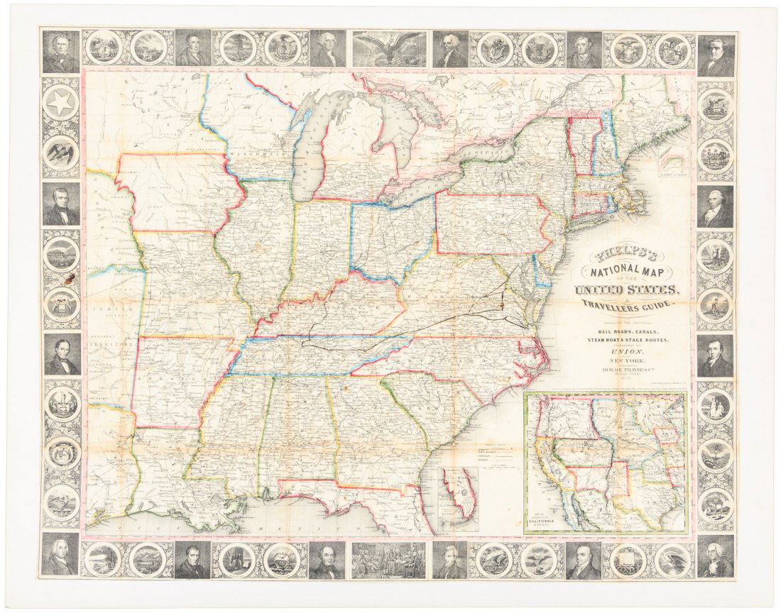 Phelps' National Map 1852 (1 of 1)