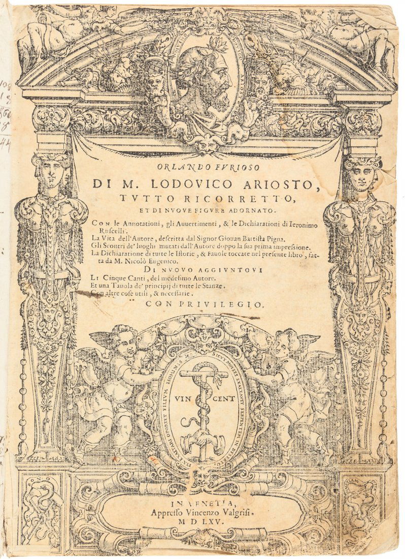 Ruscelli's Orlando Furioso 1565 (1 of 5)