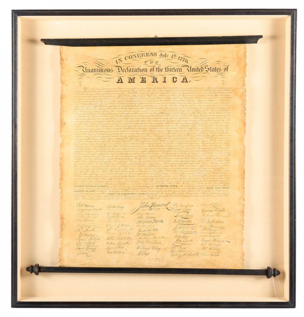Huntington engraving of the the Declaration of (1 of 1)