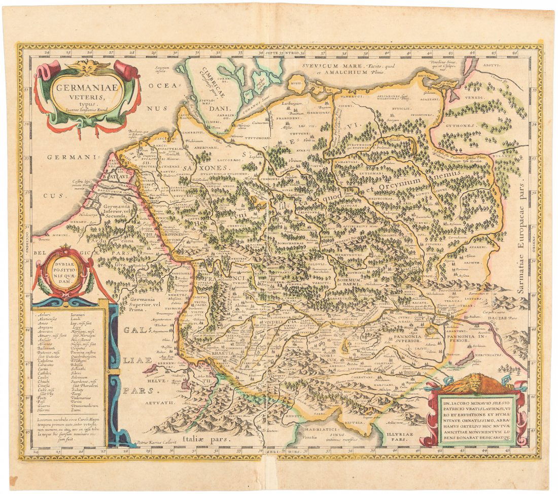 Map of Ancient Germany by Jansson (1 of 1)