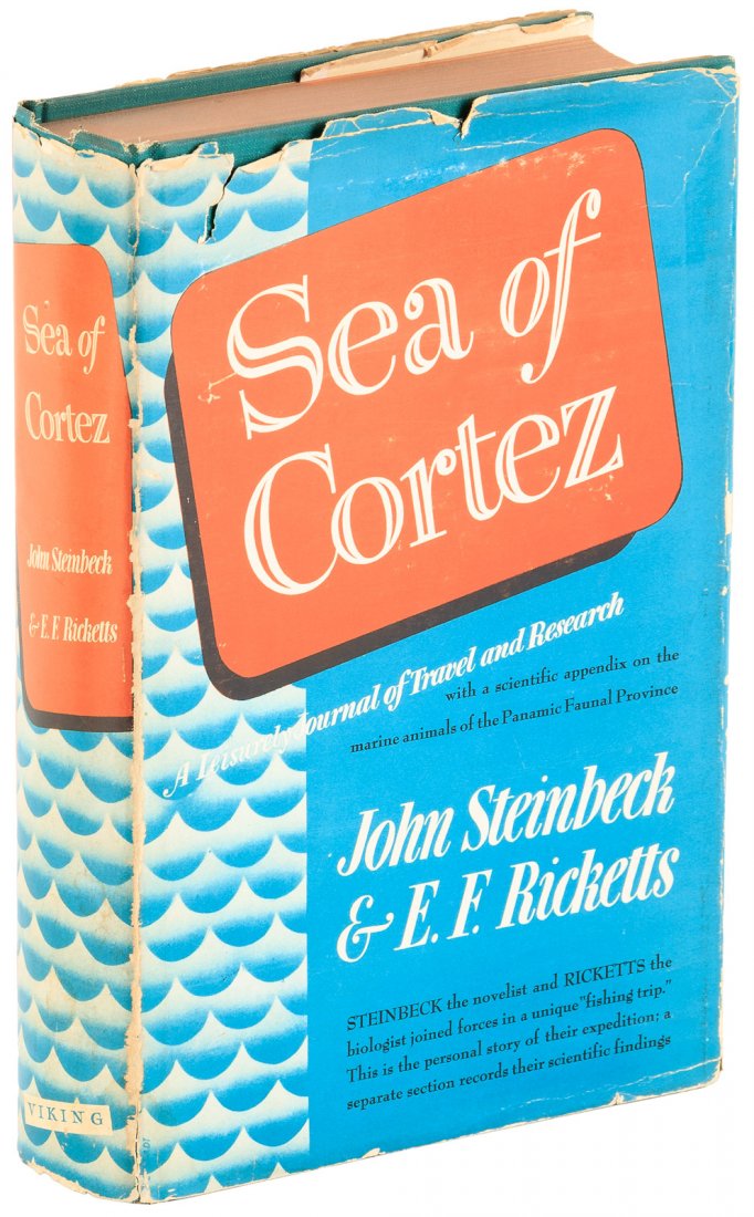 Sea of Cortez by Steinbeck 1st cloth issue in dj: Heading: Author: Steinbeck, John & Edward F. Ricketts Title: Sea of Cortez: A Leisurely Journal of Travel and Research Place Published: New York Publisher:Viking Date Published: 1941 D