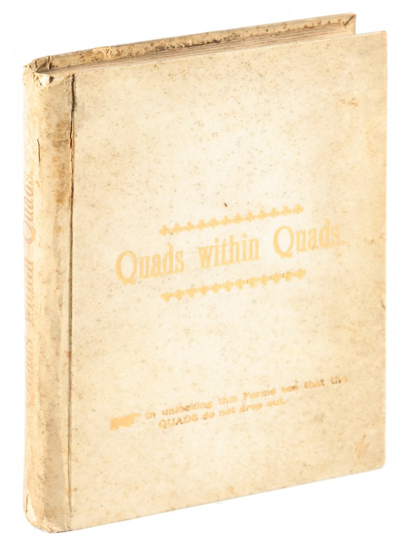 Miniature Book - Quads Within Quads - 1884 (1 of 1)