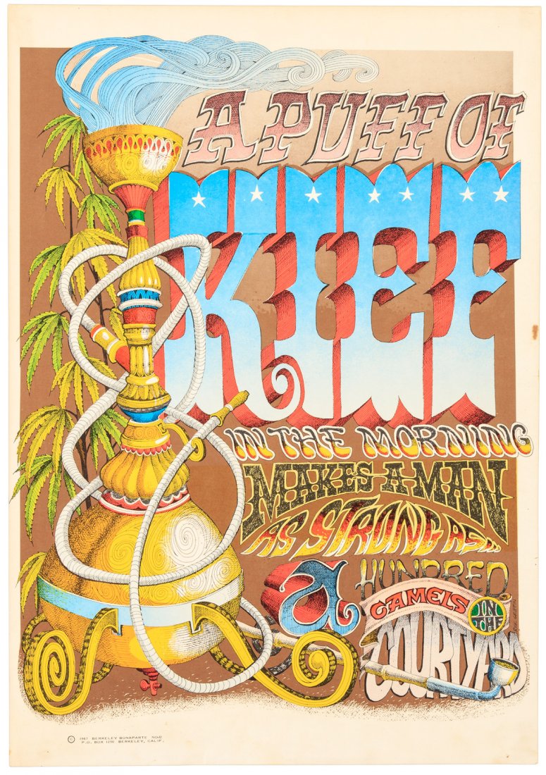 A Puff of Kief in the Morning Rick Griffin poster (1 of 2)
