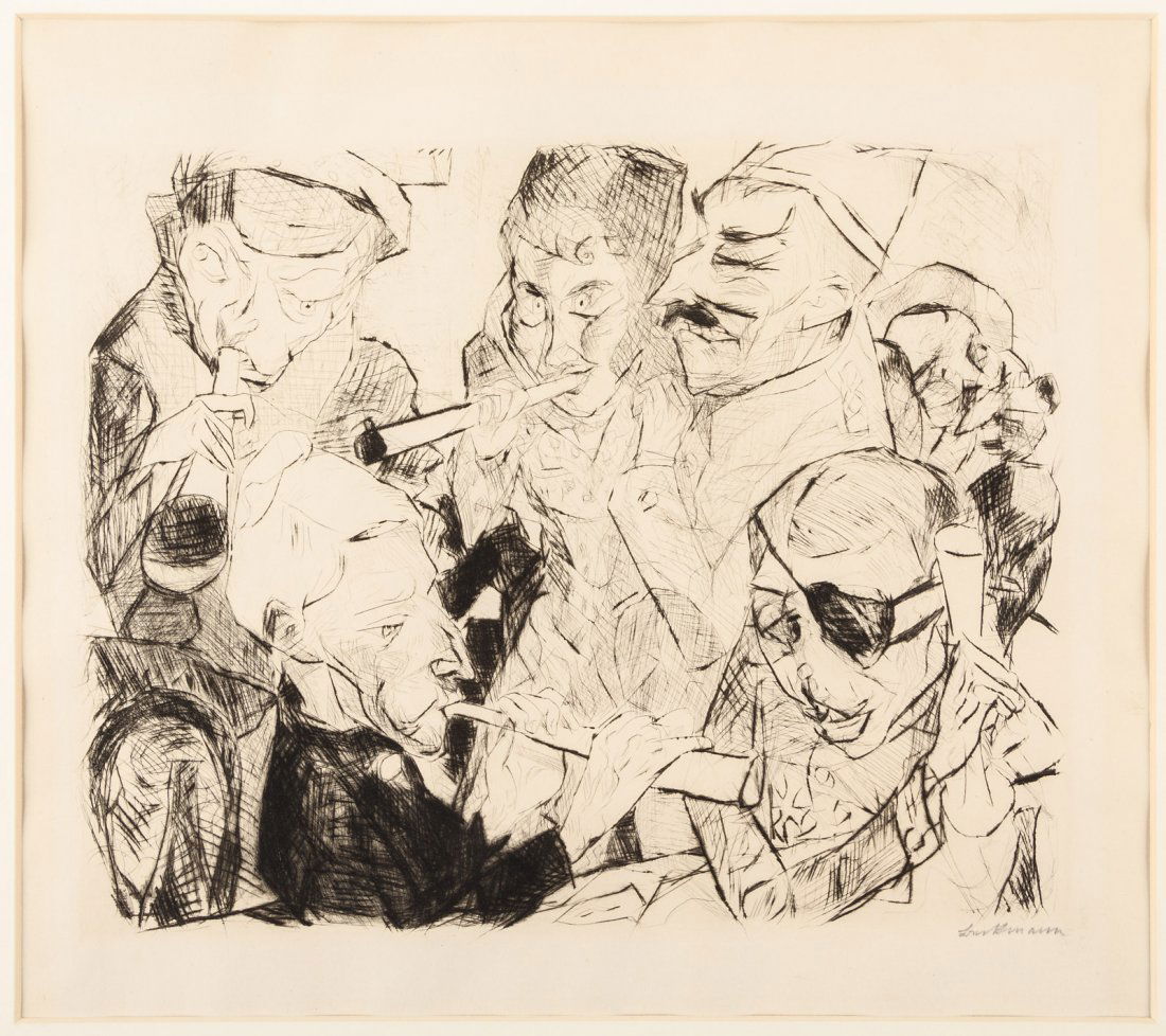 Max Beckmann Happy New Year 1917 1/40 on Japan paper (1 of 1)