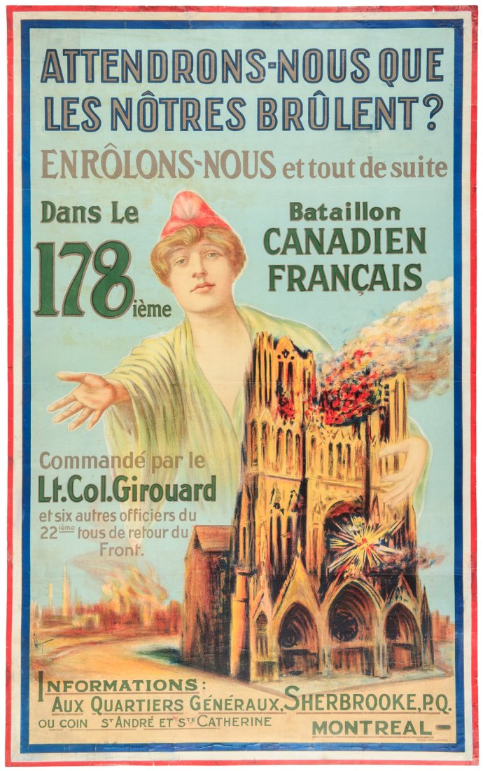 World War I French Canadian poster (1 of 1)