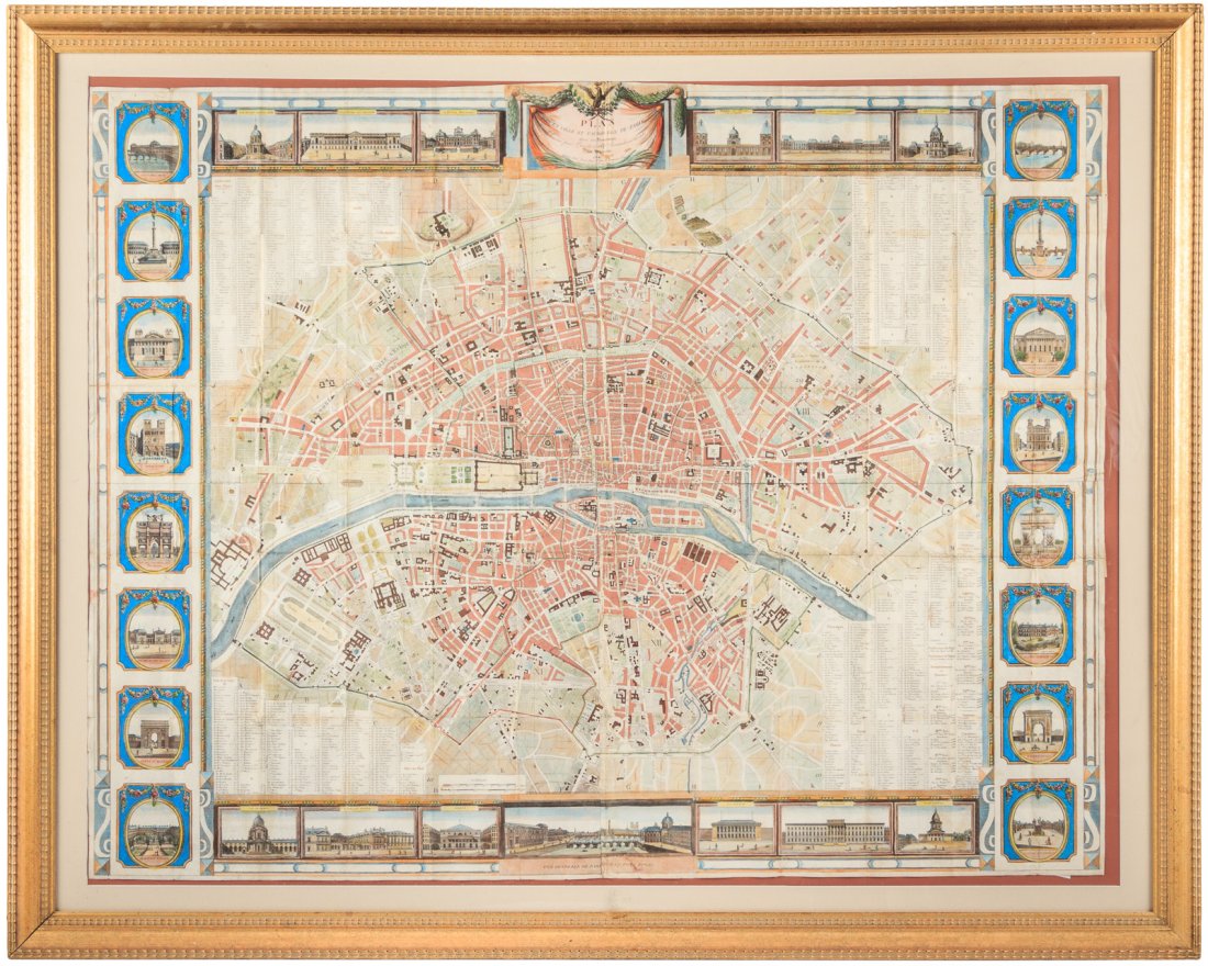 Large plan of Paris 1814 (1 of 3)