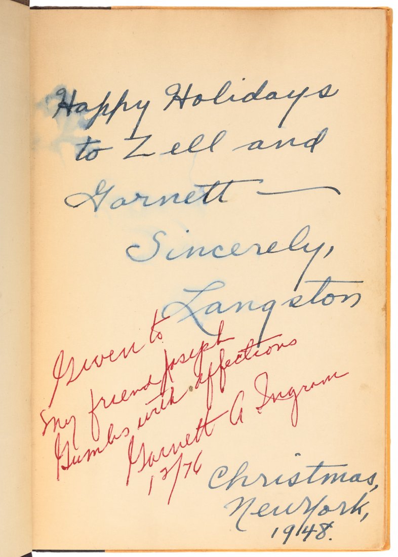 Inscribed by Langston Hughes (1 of 2)