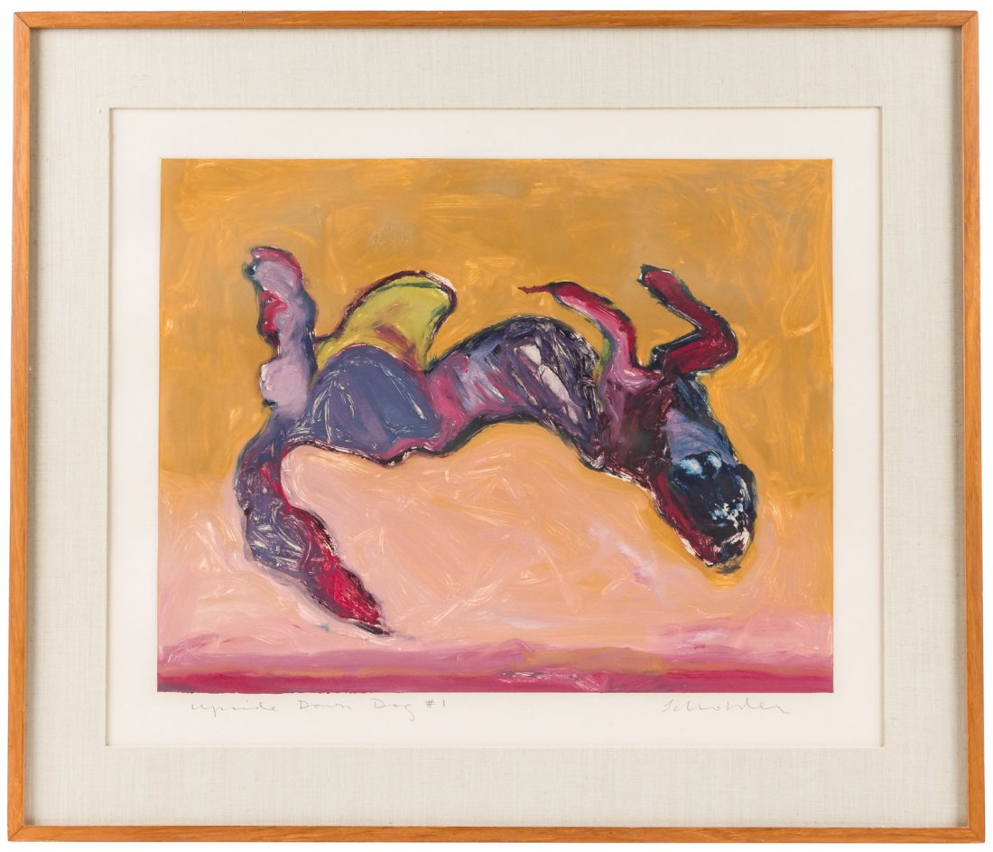 Fritz Scholder lithograph Upside Down Dog #1 (1 of 2)